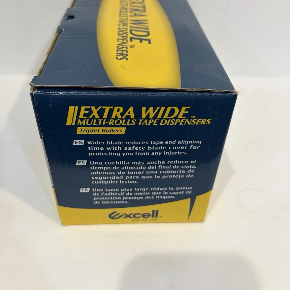 Excell ET-13371 Steel Desktop Tape Dispenser 3 in. width Suction Bottom